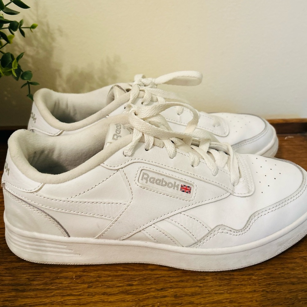 REEBOK Club Memory Tech Insoles White Athletic Sneakers Men Shoes 8.5M